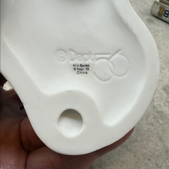 Miniature Department 56 Porcelain Woodcutter Figurine, Saw & Logs 3x2.5x2 in - Picture 5 of 5